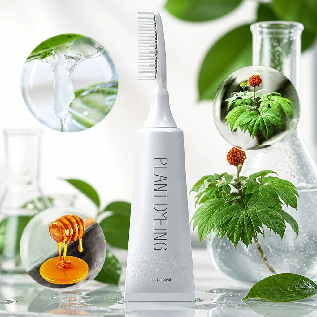 RavenLustre™ Comb Dye — Ignite Deep, Silky Black Shine That Feels Alive and Natural