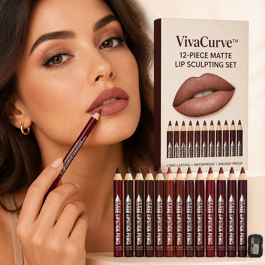 LipMosaic™ 12-Piece Matte Lip Sculpting Set — Unleash Bold, All-Day Confidence with Perfectly Defined Lips