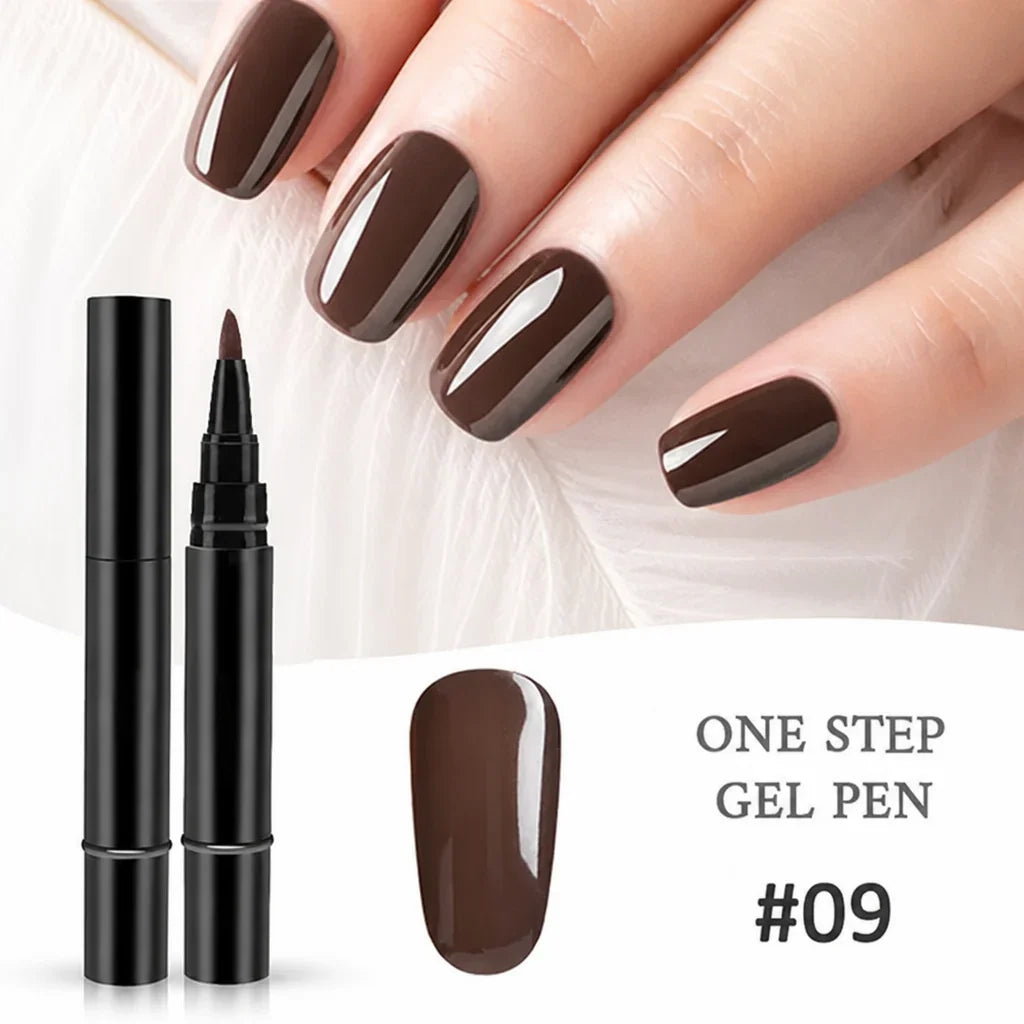 Geloria™ All-in-One Gel Pen — Flawless, Fade-Proof Nails That Shine Through Everything