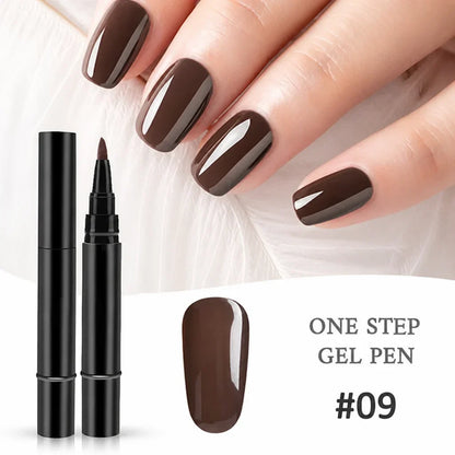 Geloria™ All-in-One Gel Pen — Flawless, Fade-Proof Nails That Shine Through Everything