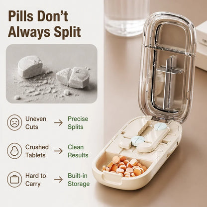 TabSplit™ Portable Pill Cutter — Perfectly Split Pills for Total Control and Peace of Mind