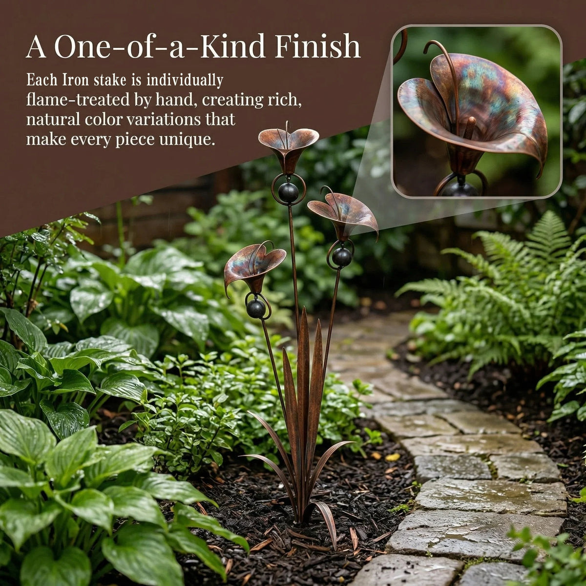 CallaChime™ | Handcrafted Garden Stake with Wind Chimes