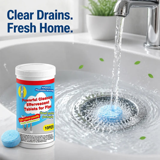 Purevia™ Effervescent Tablets — Effortless Fizzing Power That Clears Clogs and Refreshes Your Home Instantly