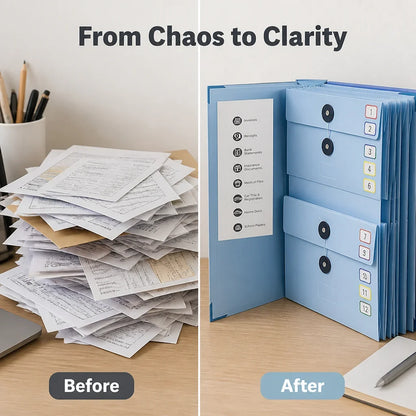 FolioBin™ — Conquer Clutter and Enjoy the Calm of Perfectly Organized Papers