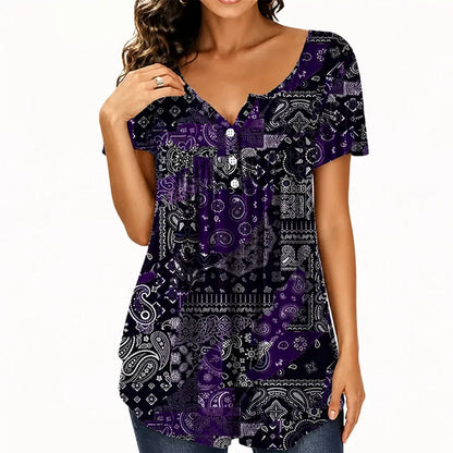 Lunessa™ V-Neck Top — Breeze Through Your Day in Effortless Cool Confidence