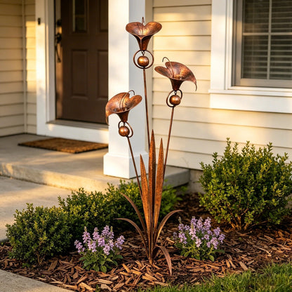 CallaChime™ | Handcrafted Garden Stake with Wind Chimes