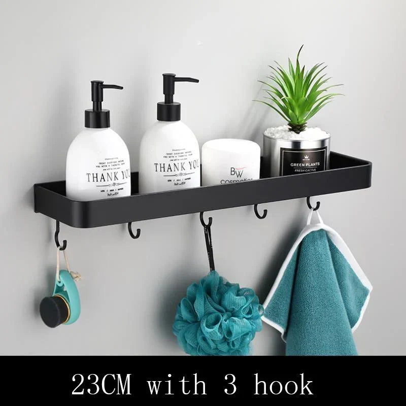 WallCrate™ | Bathroom Wall Shelf Aluminum, Wall-Mounted