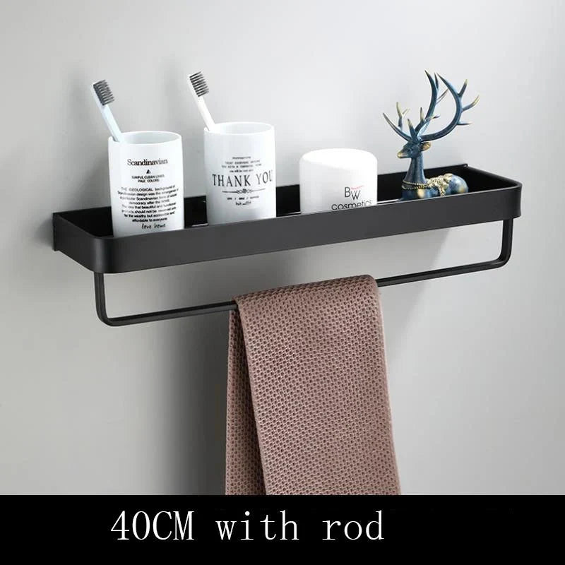 WallCrate™ | Bathroom Wall Shelf Aluminum, Wall-Mounted