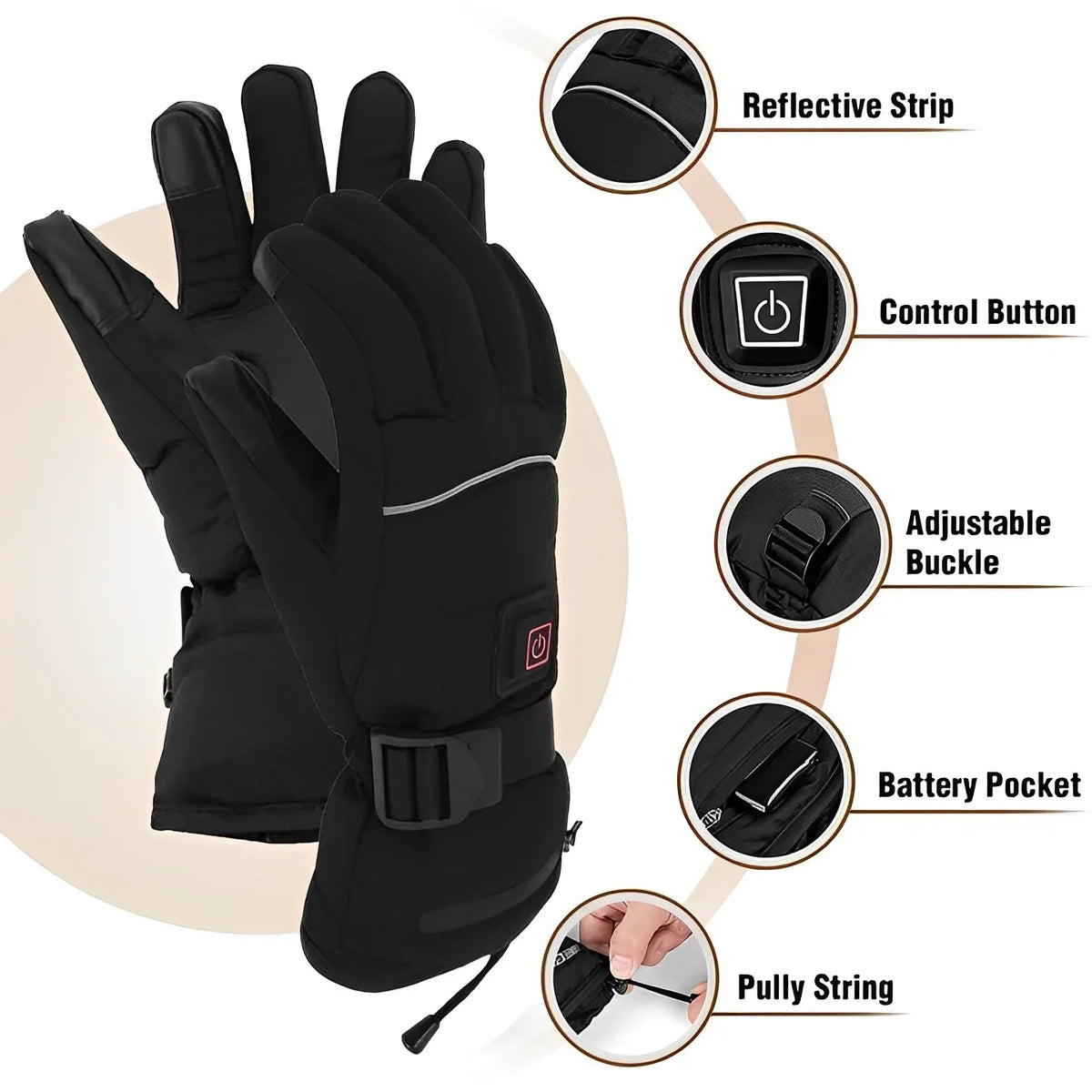 WarmTech™ | Heated Gloves USB, down to -25°C