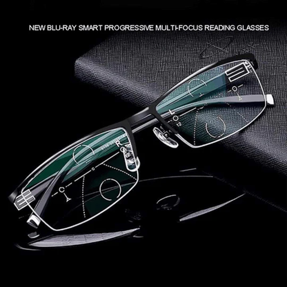 Smart Adjustable Glasses with Auto Vision Correction and Blue Light Filter