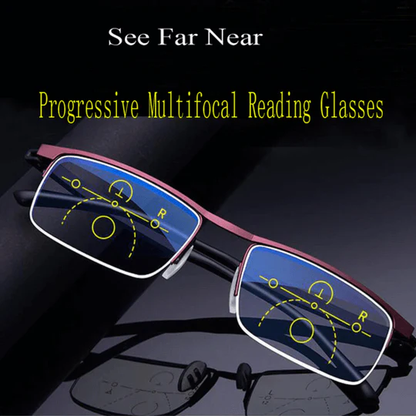 Smart Adjustable Glasses with Auto Vision Correction and Blue Light Filter