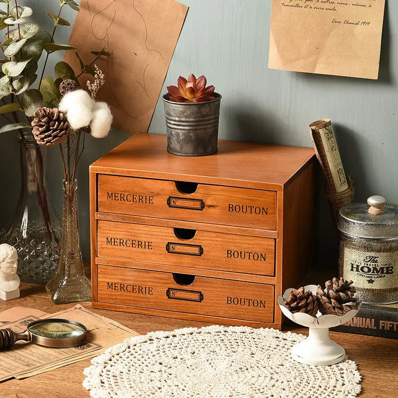 Heritage Vintage Wooden Storage Drawer