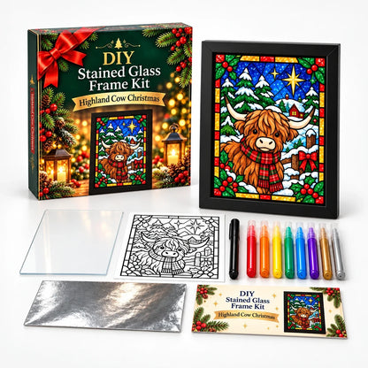 NoelGlow – Foil-Backed Christmas Stained Glass Art Kit