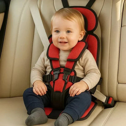 Portable Child Car Seat with Five-Point Safety Harness for Travel