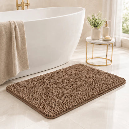 Kaelis Absorbent Chenille Bath Mat