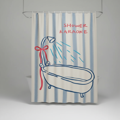 Korean fabric shower curtain - AquaGuardCurtain
