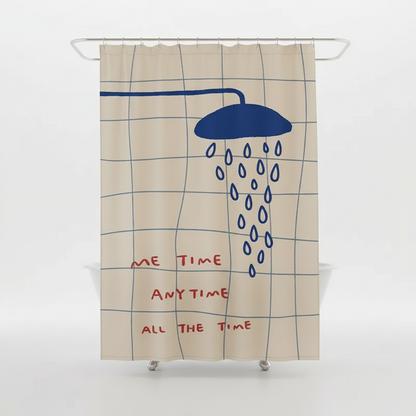 Korean fabric shower curtain - AquaGuardCurtain