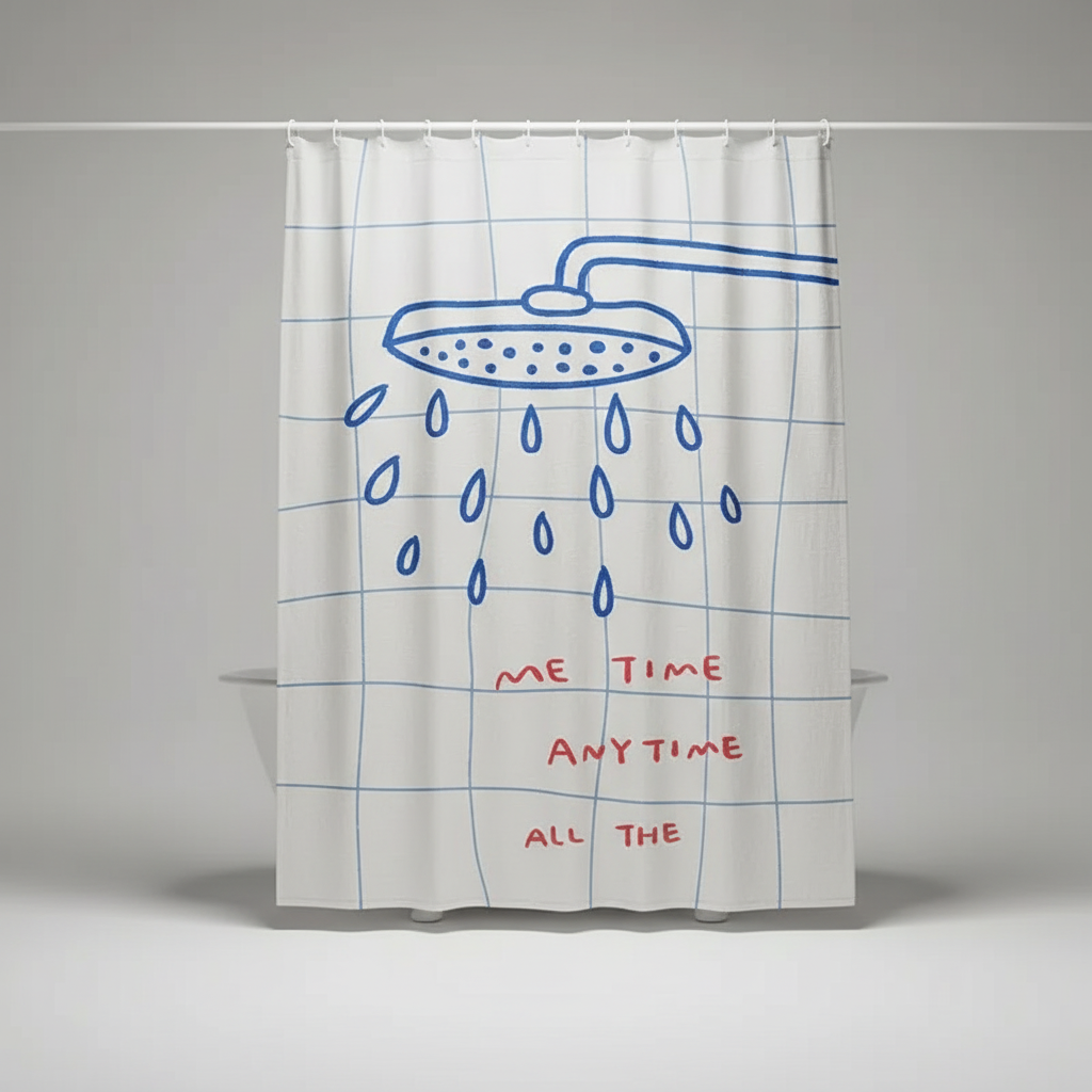 Korean fabric shower curtain - AquaGuardCurtain