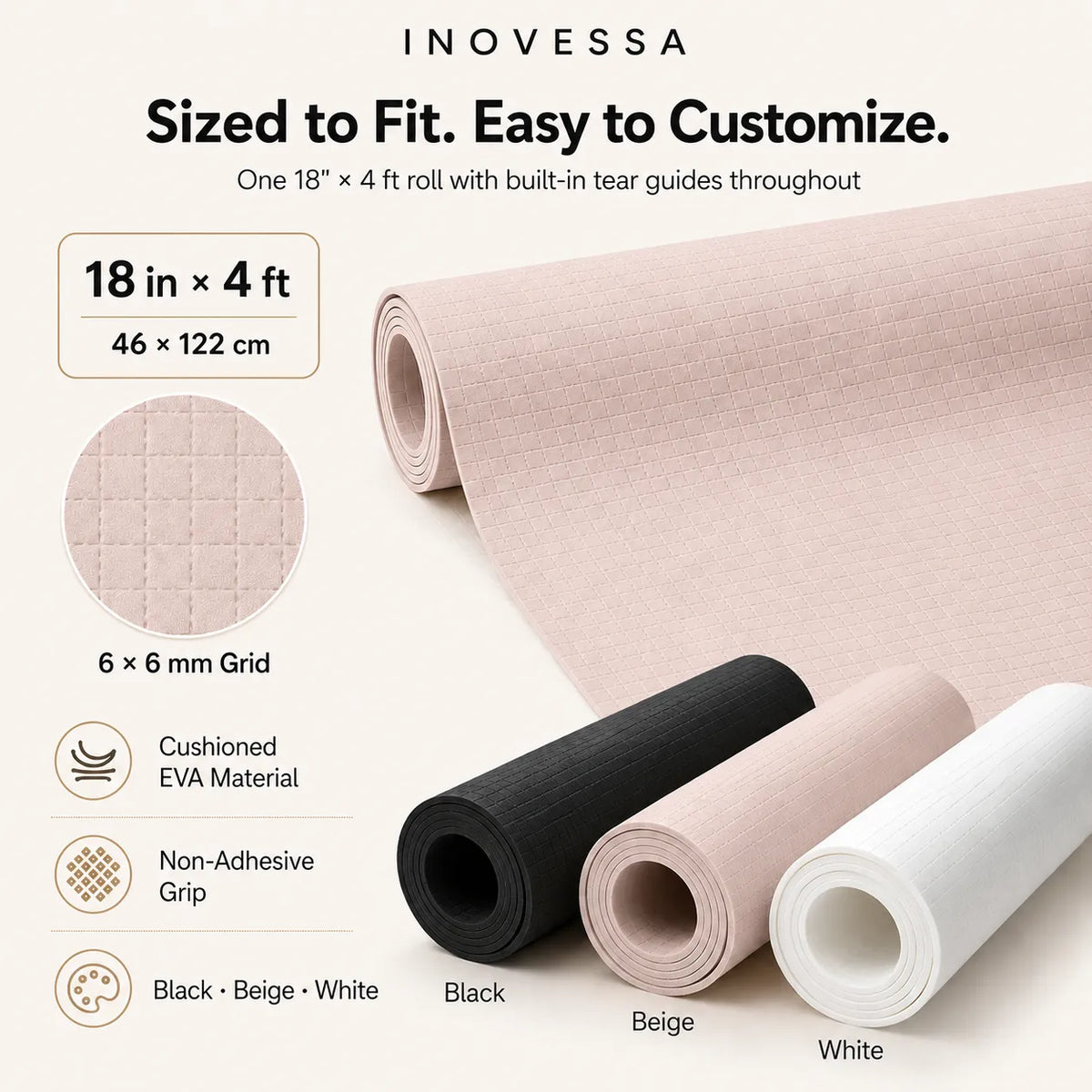 Linara Tear-to-Size Shelf & Drawer Liner