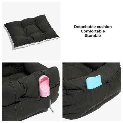 Dog Booster Seat Padded Adjustable Straps & Tether