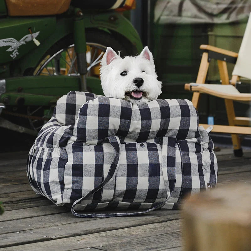 Dog Booster Seat Padded Adjustable Straps & Tether