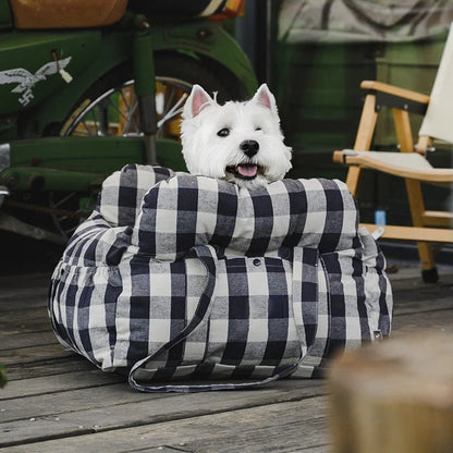 Dog Booster Seat Padded Adjustable Straps & Tether