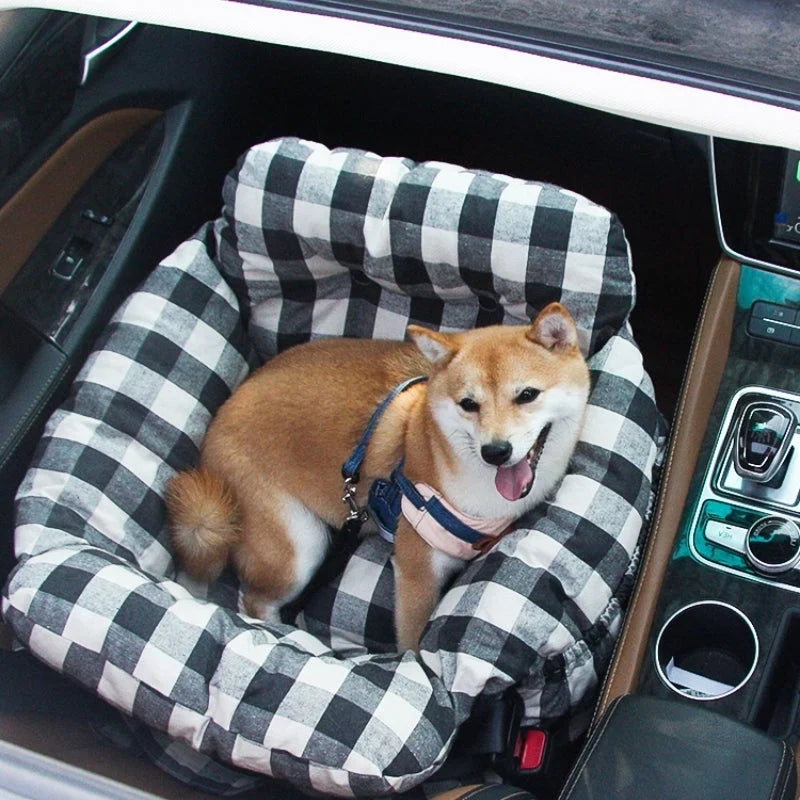 Dog Booster Seat Padded Adjustable Straps & Tether