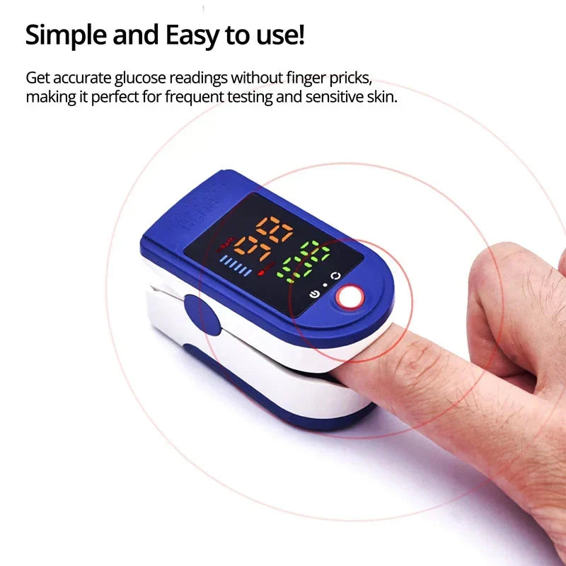 Fingertip Pulse Oximeter HD LED Display Portable One-Button