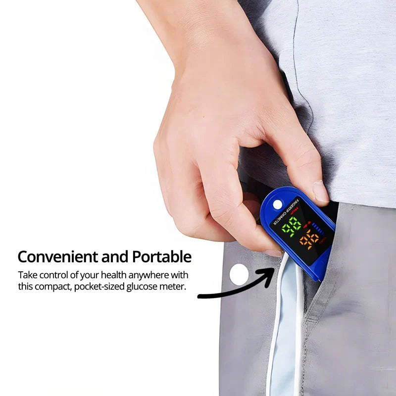 Fingertip Pulse Oximeter HD LED Display Portable One-Button