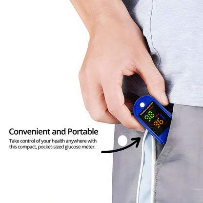 Fingertip Pulse Oximeter HD LED Display Portable One-Button
