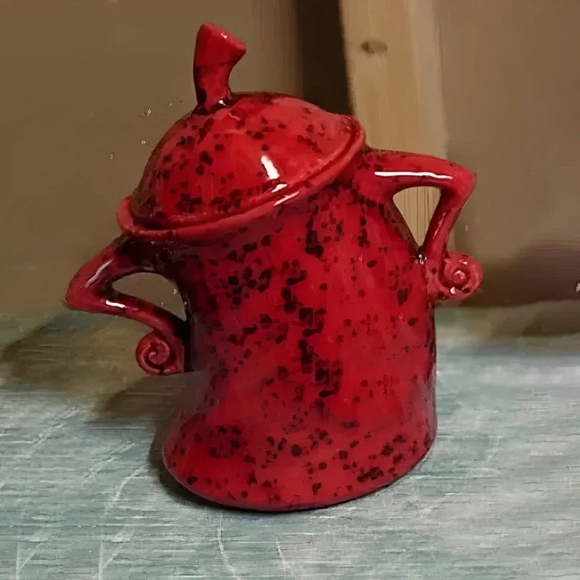 Kitchen Canister Hands-On-Hips Durable Resin Sizable Storage