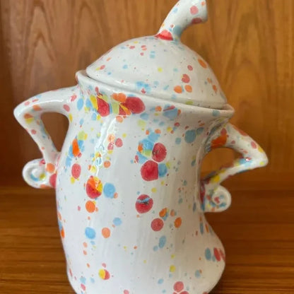 Kitchen Canister Hands-On-Hips Durable Resin Sizable Storage
