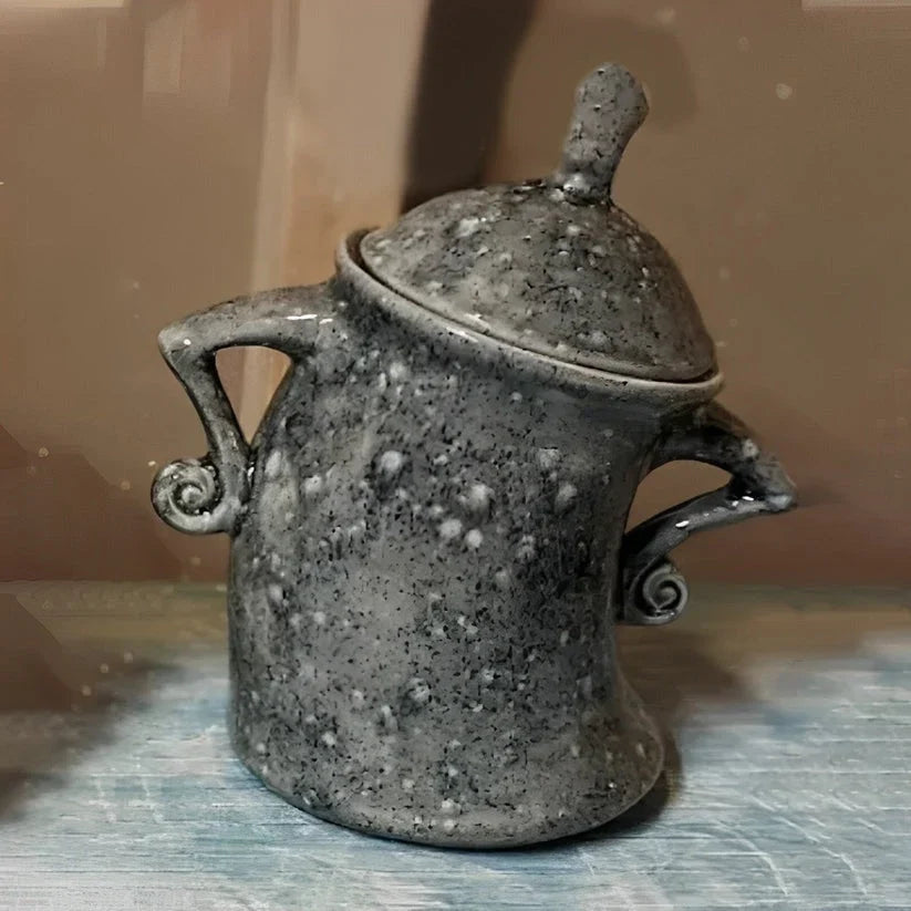 Kitchen Canister Hands-On-Hips Durable Resin Sizable Storage
