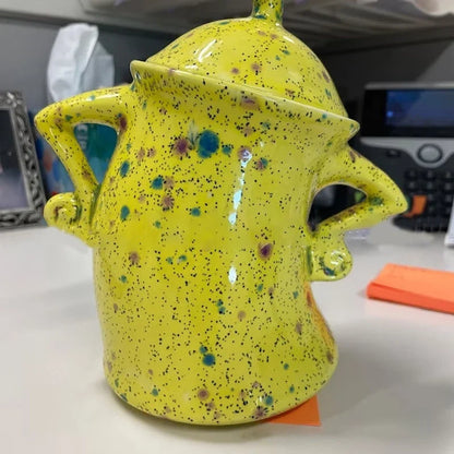 Kitchen Canister Hands-On-Hips Durable Resin Sizable Storage