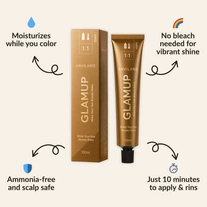 GlamUp™ Non-Bleaching Hair Nourishing Hair Coloring Dye