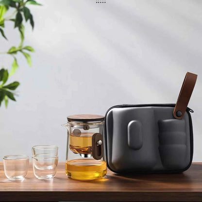 ZenVoyage Travel Glass Tea Set