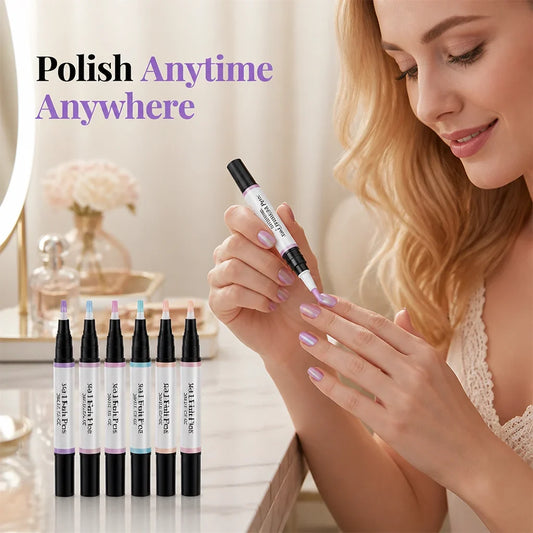 Gellyra™ 6-Piece Gel Nail Pen Set — Effortless Glamour That Commands Every Room