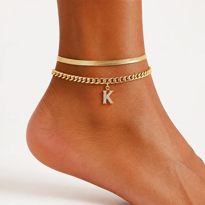Velmora™ Gold Initial Anklets — Wear Your Unique Story with Effortless Grace