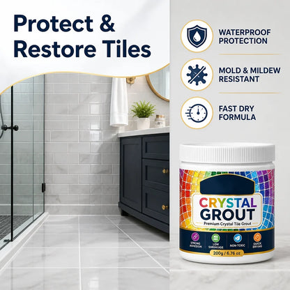 Groutelle™ Tile Grout — Protect and Restore Your Tiles with a Waterproof, Mold-Resistant Shield That Lasts