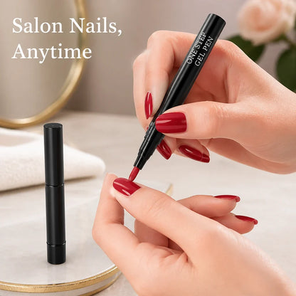 Geloria™ All-in-One Gel Pen — Flawless, Fade-Proof Nails That Shine Through Everything