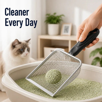 ScoopSieve™ Metal Mesh Scoop — Scoop Faster, Stress Less, Enjoy Every Moment