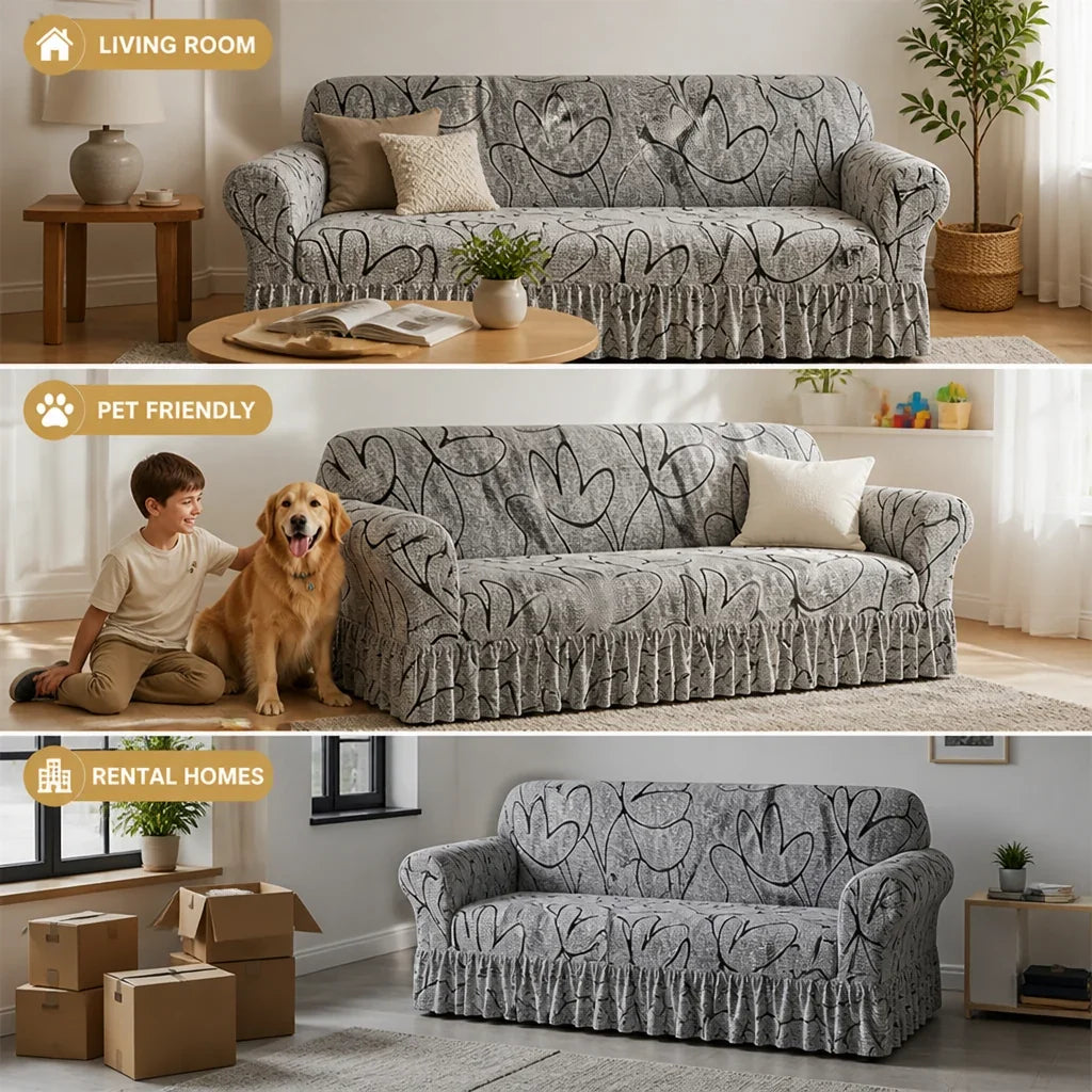 CouchDrape™ — Wrap Your Sofa in Flawless Elegance That Feels Made Just for You