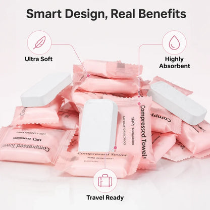 TowelPop™ Compressed Cotton Towels — Unlock Instant Freshness and Soothing Comfort Anywhere You Go