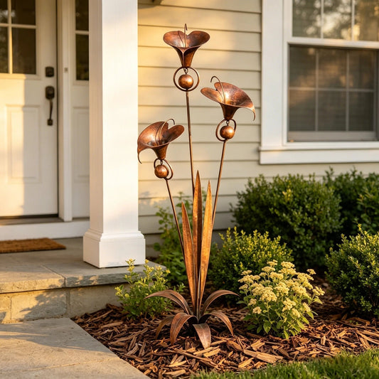 CallaChime™ | Handcrafted Garden Stake with Wind Chimes