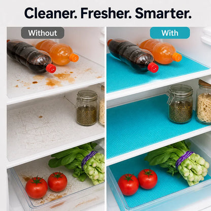 FrostGuard™ Liners — Turn Your Fridge Into a Fresh, Spotless Sanctuary Every Day