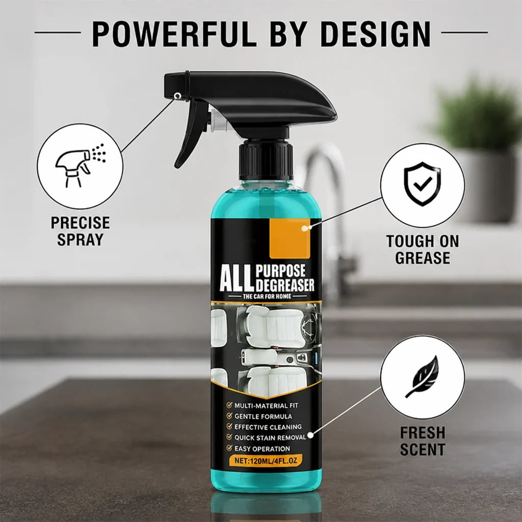 GrimeBurst™ Multi-Surface Degreaser Spray — Blast Away Grease and Enjoy Instant, Sparkling Clean Refreshment