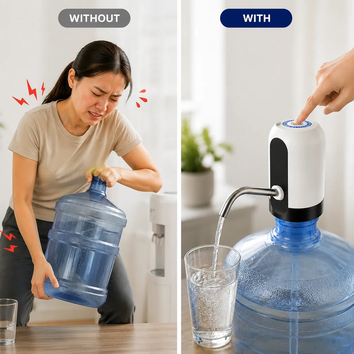FlowAssist™ — Effortless Water Anytime, No Lifting, No Spills