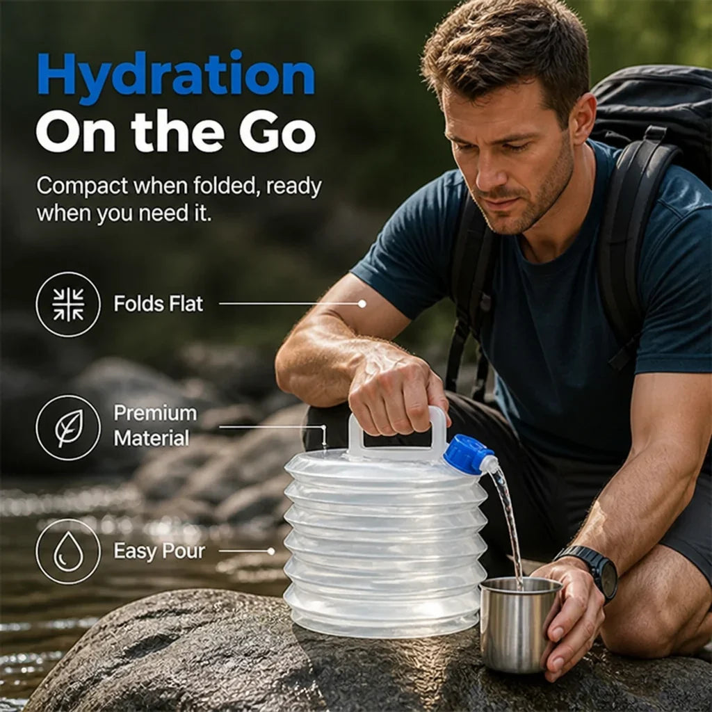 FlexiHydra™ — Carry More Water, Ditch the Bulk, and Conquer Every Adventure with Ease
