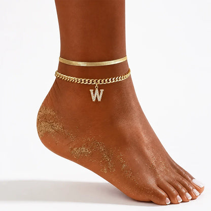 Velmora™ Gold Initial Anklets — Wear Your Unique Story with Effortless Grace