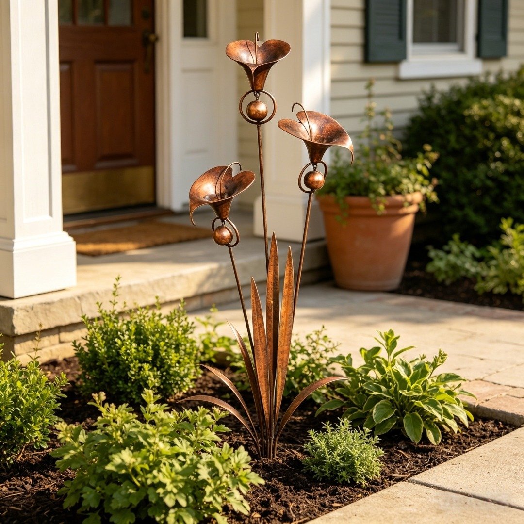 CallaChime™ | Handcrafted Garden Stake with Wind Chimes